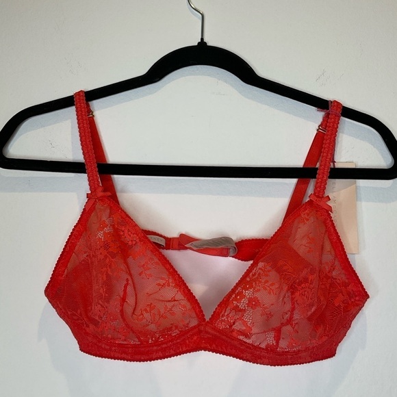 NWT Stella McCartney Gwyneth Gazing Lace See Through Under Wired Bras Size 36C - Picture 3 of 11